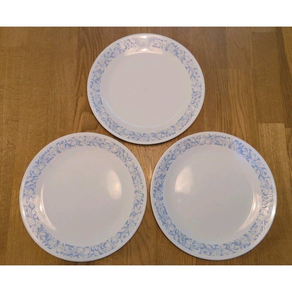 Corelle Sea And Sand- Set of 3 Dinner Plates 10.25" Morning Light Discontinued